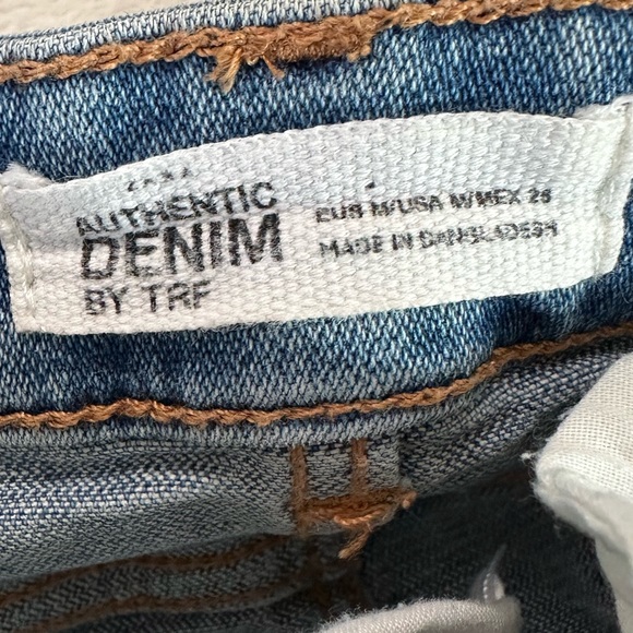 Authentic Denim by TRF Trafaluc Distressed Hem Skirt Size M - Picture 17 of 17